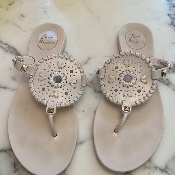 Jack Rogers jelly shoes-white size 7 - Picture 3 of 10